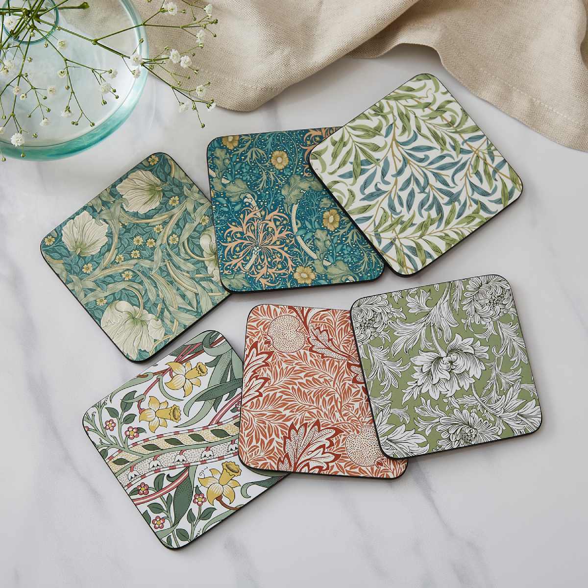 Morris & Co. Set of 6 Coasters image number null